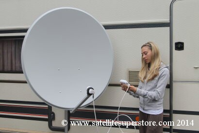 Primesat 1.0m aluminium dish with wing nuts.