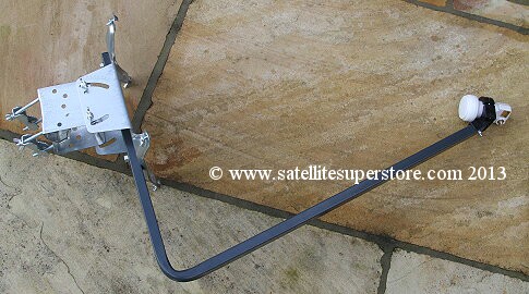 Primesat 1.0m aluminium dish with wing nuts.