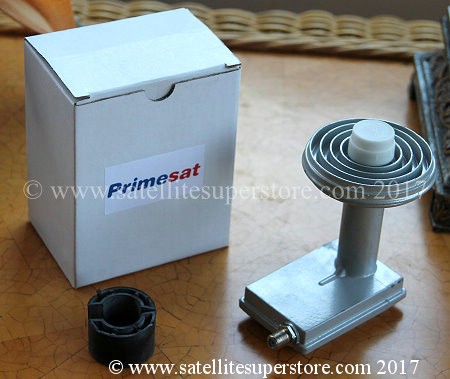 Single LNB for prime focus dishes