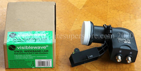 Twin wideband LNB for sky mini dishes